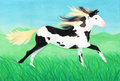 ...and Away We Go! A5 Print - Cow Horse