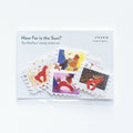 How Far is the Sun? Die cut stamp stickers - Run Red Run!