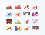 How Far is the Sun? Die cut stamp stickers - Run Red Run!