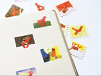 How Far is the Sun? Die cut stamp stickers - Run Red Run!